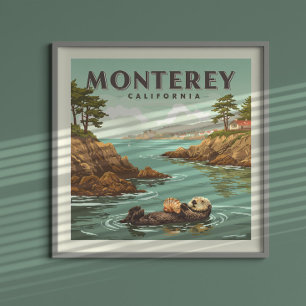 Vintag Monterey California Poster