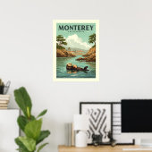 Vintag Monterey California Poster (Heimbüro)