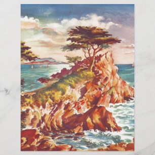 Vintag Monterey Coastline Californien Tourismus US