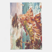 Vintag Monterey Coastline Californien Tourismus US Handtuch (Vertikal)