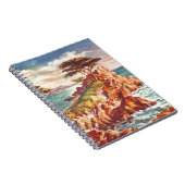 Vintag Monterey Coastline Californien Tourismus US Notizblock (Rechte Seite)