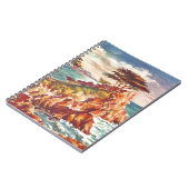 Vintag Monterey Coastline Californien Tourismus US Notizblock (Linke Seite)