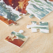 Vintag Monterey Coastline Californien Tourismus US Puzzle (Seite)