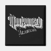 Vintag Montgomery, AL Magnet (Vorne)