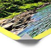 Vintag Montreux Schweiz Kunst, Dichtung und Musik Poster (Ecke)