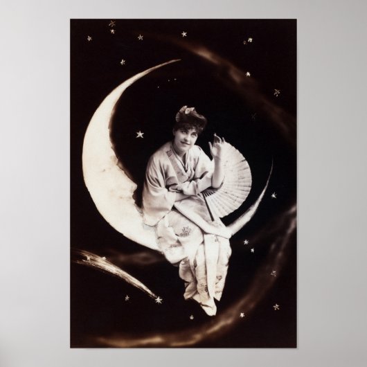 Vintag Moon Lady Poster (Vorne)