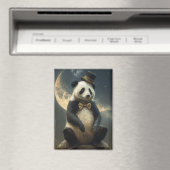 Vintag Moon Panda Bear Magnet (In Situ (Geschirrspüler))