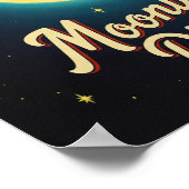 Vintag Moonlight Diner Poster (Ecke)