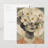 Vintag Moonlit - Boho Vintag Elegante Postkarte (Vorne/Hinten)