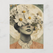Vintag Moonlit - Boho Vintag Elegante Postkarte (Vorderseite)