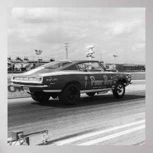 Vintag Mopar Drag - Cuda - Armer Junge Poster