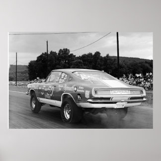 Vintag Mopar Drag - Cuda - Mr. 5 & 50 Poster