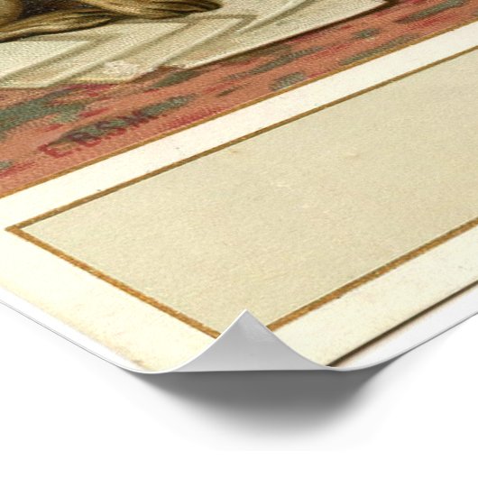 Vintag Mops Poster (Ecke)