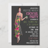 Vintag Mord Mystery Cocktail Party, Geburtstag Einladung (Vorderseite)