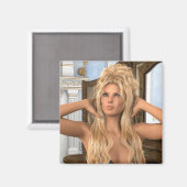 Vintag morgens magnet (Vorderseite/Rückseite)