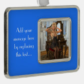 Vintag morgens Rahmen-Ornament silber (Rechts)