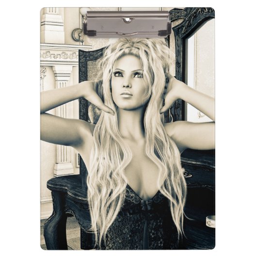 Vintag morgens Viktorianischer Stil Klemmbrett (Vorderseite)