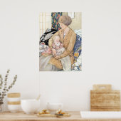 Vintag Mother and Baby von Anne Anderson Poster (Küche)
