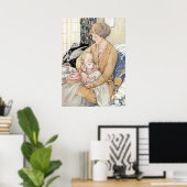 Vintag Mother and Baby von Anne Anderson Poster (Heimbüro)