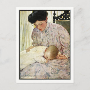 Vintag Mother and Baby von Jessie Willcox Smith Postkarte