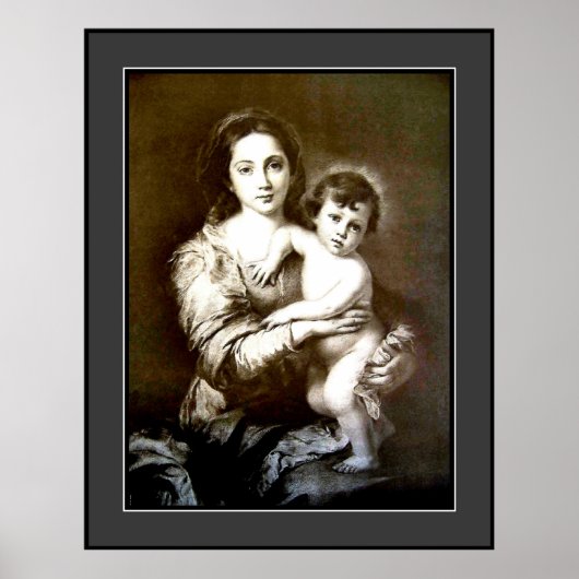Vintag Mother & Child - Large Poster (Vorne)