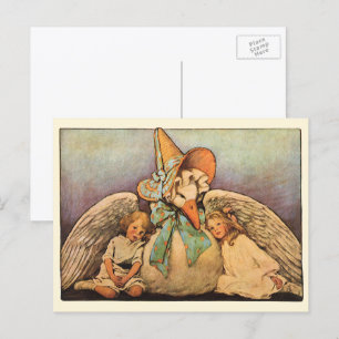 Vintag Mother Goose Children Jessie Willcox Smith Postkarte