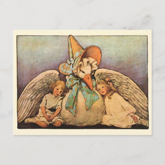 Vintag Mother Goose Children Jessie Willcox Smith Postkarte (Vorderseite)