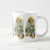 Vintag Mother Goose Kinderzimmer Rhyme Hey Diddle Jumbo-Tasse (Rechts)