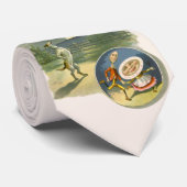 Vintag Mother Goose Kinderzimmer Rhyme Hey Diddle Krawatte (Gerollt)