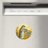 Vintag Mother Goose Kinderzimmer Rhyme Hey Diddle Magnet (In Situ (Geschirrspüler))