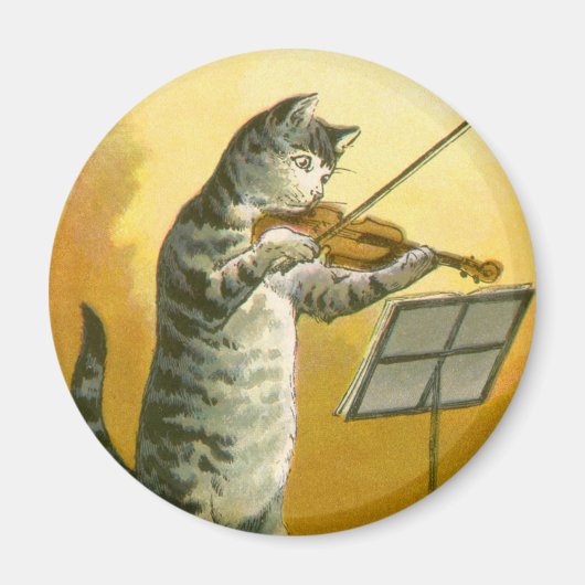 Vintag Mother Goose Kinderzimmer Rhyme Hey Diddle Magnet (Vorne)