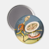 Vintag Mother Goose Kinderzimmer Rhyme Hey Diddle Magnet (Vorderseite/Rückseite)