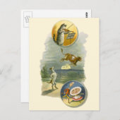Vintag Mother Goose Kinderzimmer Rhyme Hey Diddle Postkarte (Vorne/Hinten)