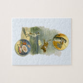 Vintag Mother Goose Kinderzimmer Rhyme Hey Diddle Puzzle (Horizontal)