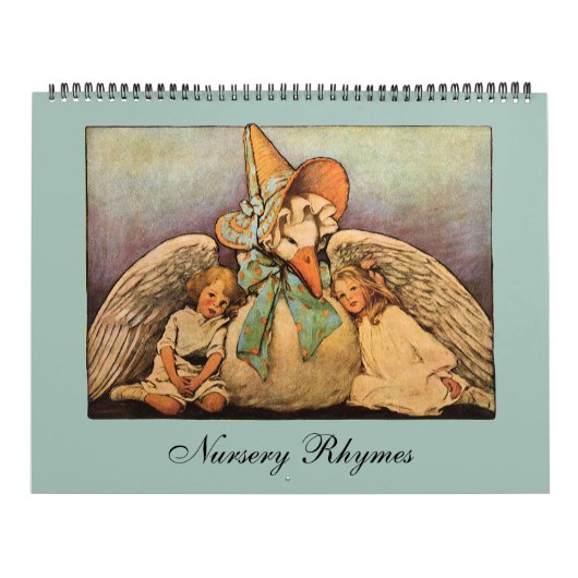 Vintag Mother Goose Kinderzimmer Rhymes Kalender (Titelbild)