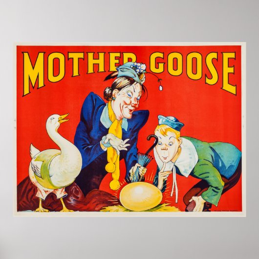 Vintag Mother Goose Theater Poster (Vorne)