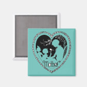 Vintag Mother Magnet (Vorderseite/Rückseite)