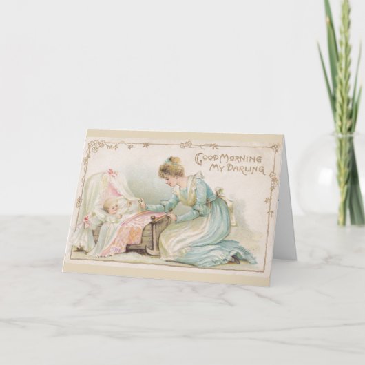 Vintag Mother & New Baby, Ankündigung (Vorderseite)