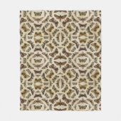 Vintag Moths Fleece Blanket (Vorderseite)