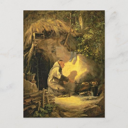 Vintag, motiv - Hermit Grillhühnchen Postkarte (Vorderseite)