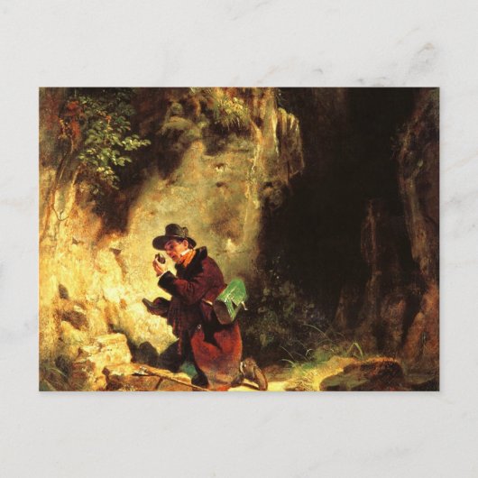 Vintag-Motiv Spitzweg - Geotech Postkarte (Vorderseite)
