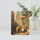 Vintag Motive - Ewige Verlobte - Spitzweg Postkarte (Stehend Vorderseite)