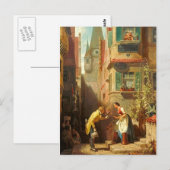 Vintag Motive - Ewige Verlobte - Spitzweg Postkarte (Vorne/Hinten)