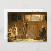 Vintag Motive - Portrait Painter - Spitzweg Postkarte (Vorne/Hinten)