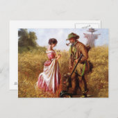 Vintag-motive Umgehungsuntersuchung Postkarte (Vorne/Hinten)