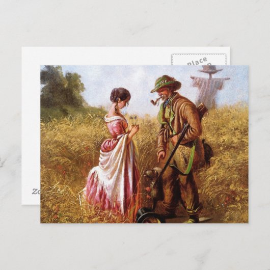 Vintag-motive Umgehungsuntersuchung Postkarte (Vorne/Hinten)