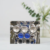 VINTAG MOTOR SCOOTER POSTKARTE (Stehend Vorderseite)