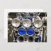 VINTAG MOTOR SCOOTER POSTKARTE (Vorne/Hinten)