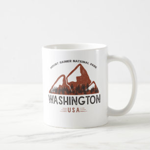 Vintag Mount Rainier National Park Washington Cof Kaffeetasse