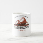 Vintag Mount Rainier Nationalpark Washington Kaffeetasse (Mittel)